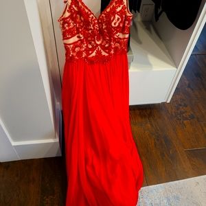 Red dress